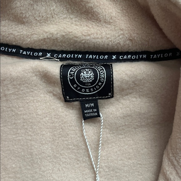Carolyn Taylor Women’s Tan Fleece Jacket Size Medium. Zip up. NWT - Picture 7 of 10